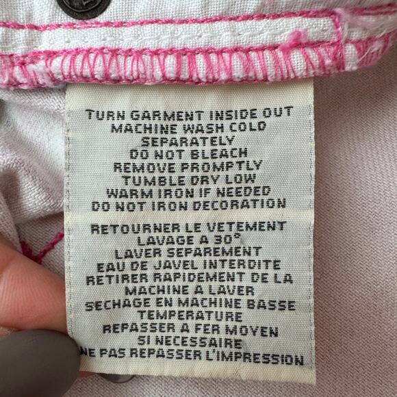 NWT Denim & Supply Ralph Lauren Pink Tropical Floral Mini Denim Shorts Size 30 - Picture 12 of 16